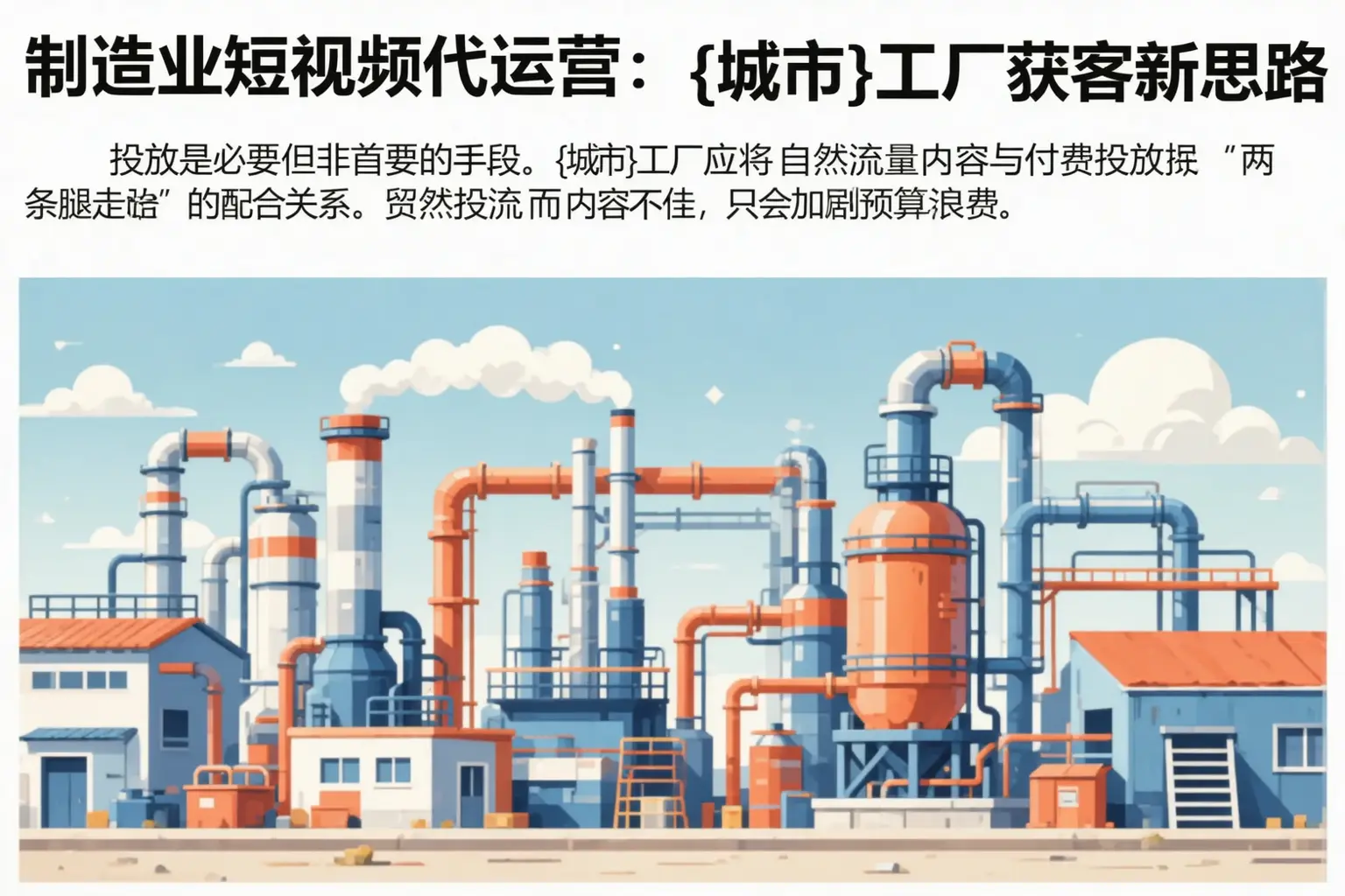 制造业短视频代运营:天等工厂获客新思路